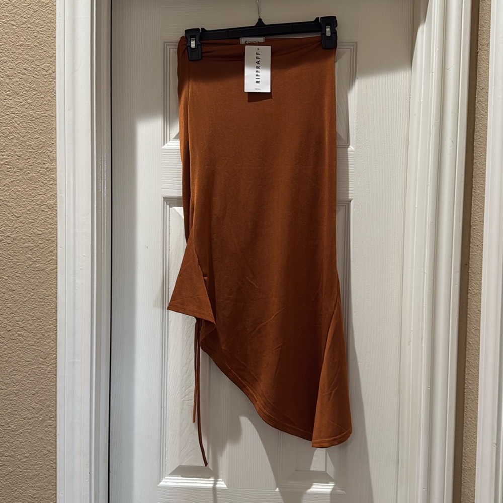 Brown asymmetrical - adjustable length on side